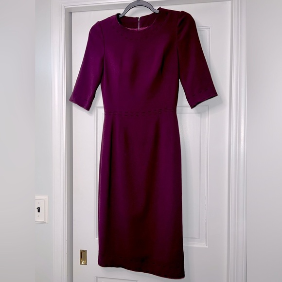 DOLCE & GABANNA • CREPE 3/4 SLEEVE • DRESS - Picture 1 of 4